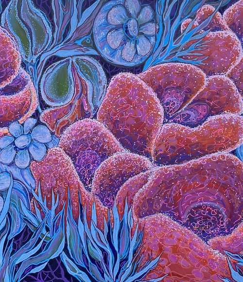 Frosty poppies by Olga Rokhmanyuk | ROArtUS