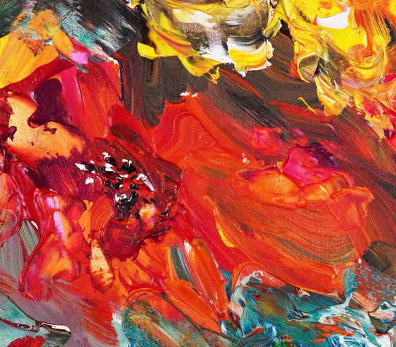 Red Summer Flowers D 1