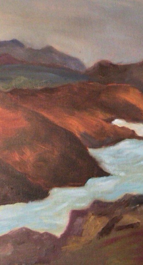 Cornish coast near Zennor by Julian Lovegrove Art