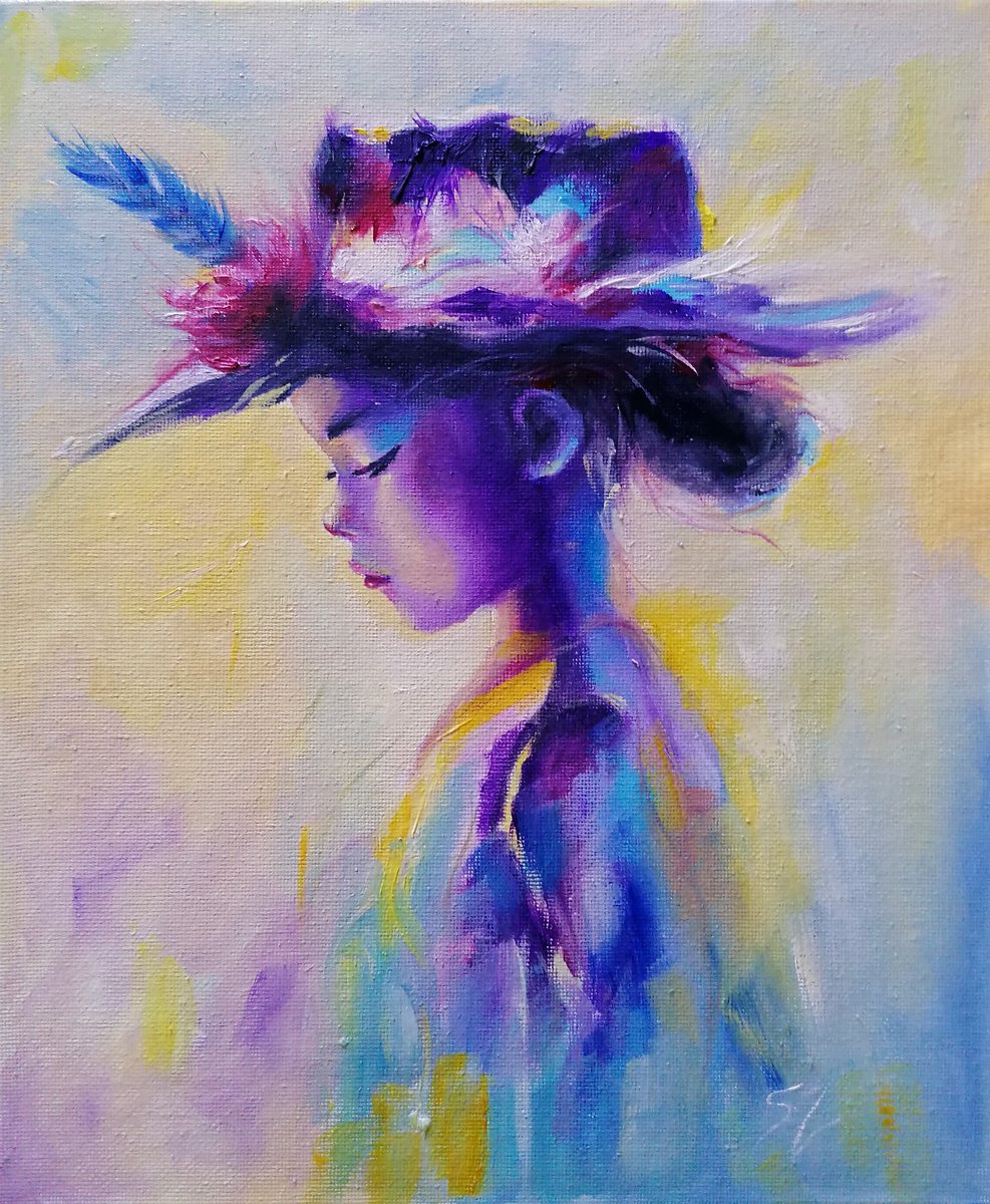 Girl with Hat by Susana Zarate