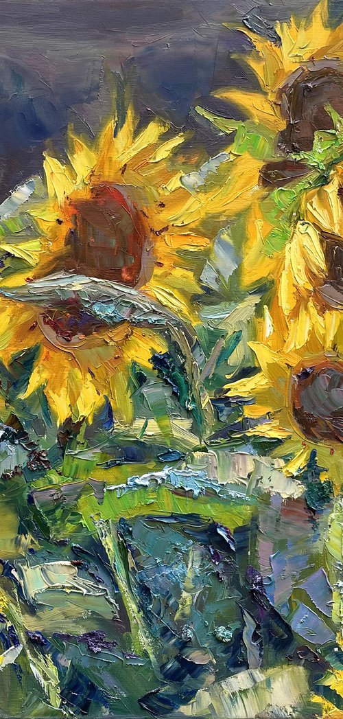 Sunflowers" by Evgeny Chernyakovsky
