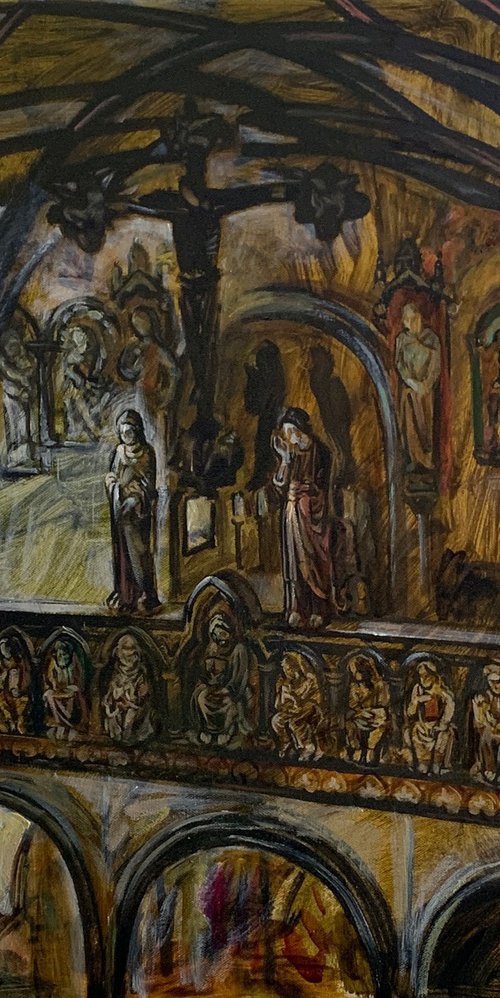 Church Interior in Landshut by Natalia Matveeva