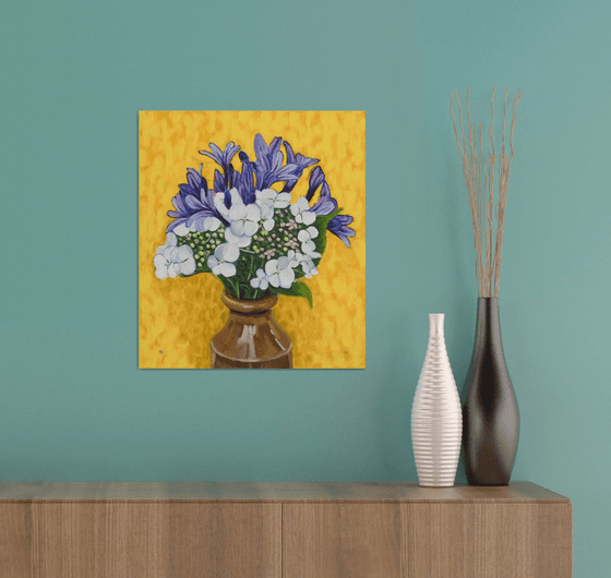 Hydrangea and Agapanthus