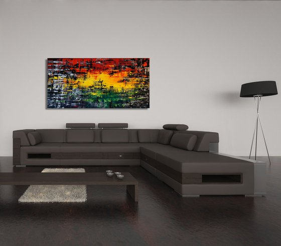 Pan-Africa [on heavy pro canvas] (160 x 80 cm) XXXL (64 x 32 inches)