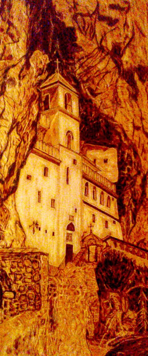 Ostrog monastery by MILIS Pyrography