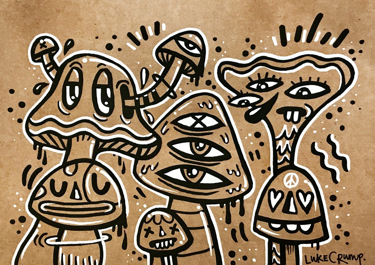 Mushroom Family by Luke Crump
