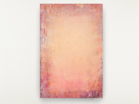 Pink And Peach 211103, pink sunset textured abstract