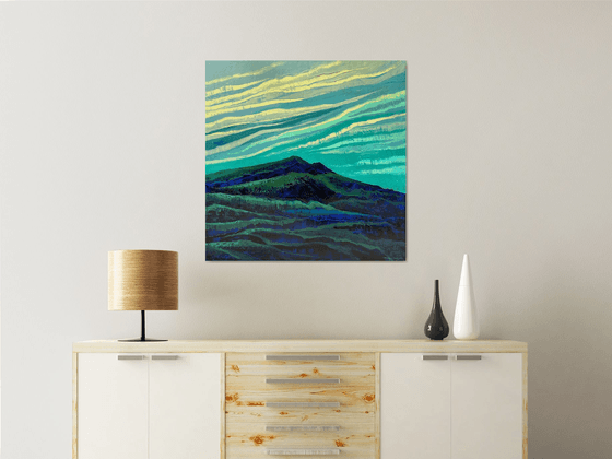 Mountain 80×80cm