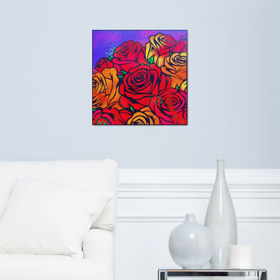 Roses On Purple