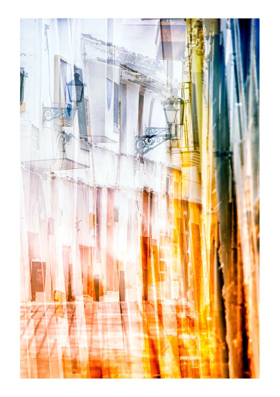 Spanish Streets 1. Abstract Multiple Exposure photography of Traditional Spanish Streets. Limited Edition Print #1/10