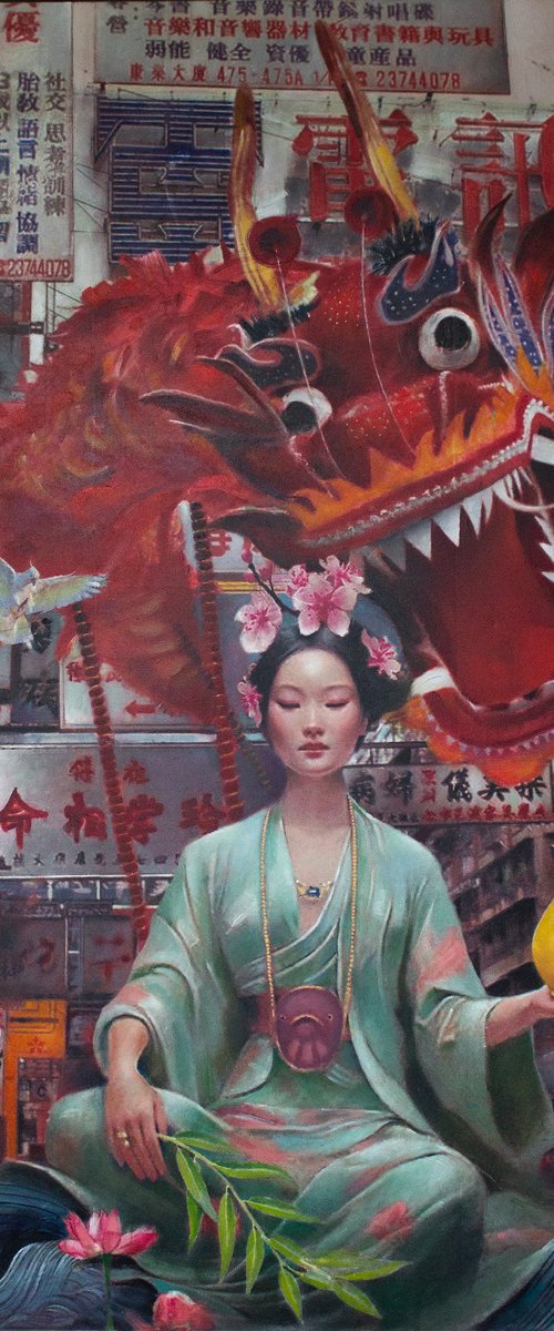 Guan Yin and the Dragon by Angel London