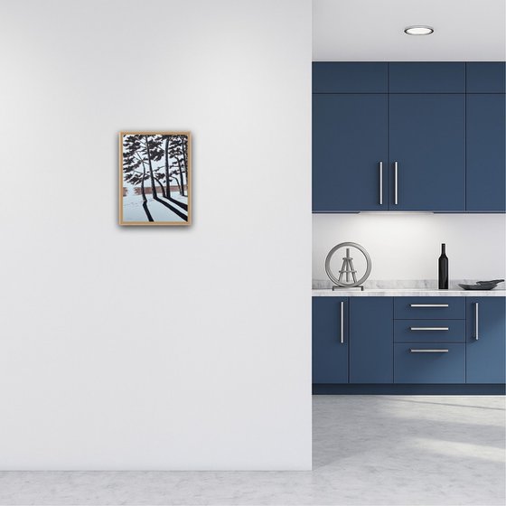 Cap Coz Beach - Burnt Umber ink