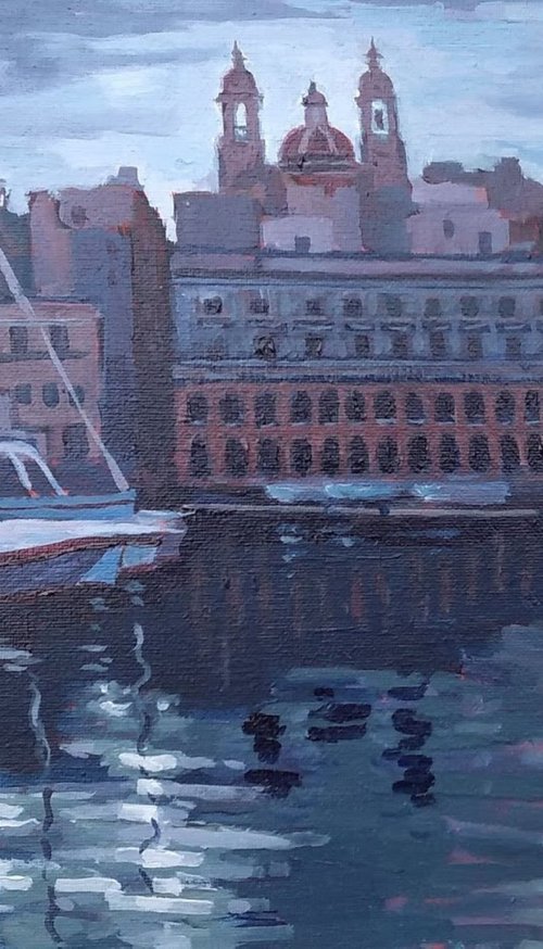 Malta Grand Harbour Senglea by Edward  Abela