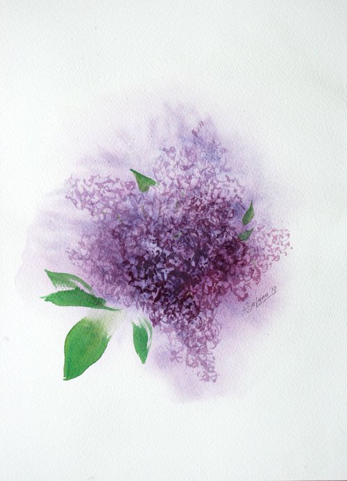 Lilac /  ORIGINAL PAINTING by Salana Art Gallery