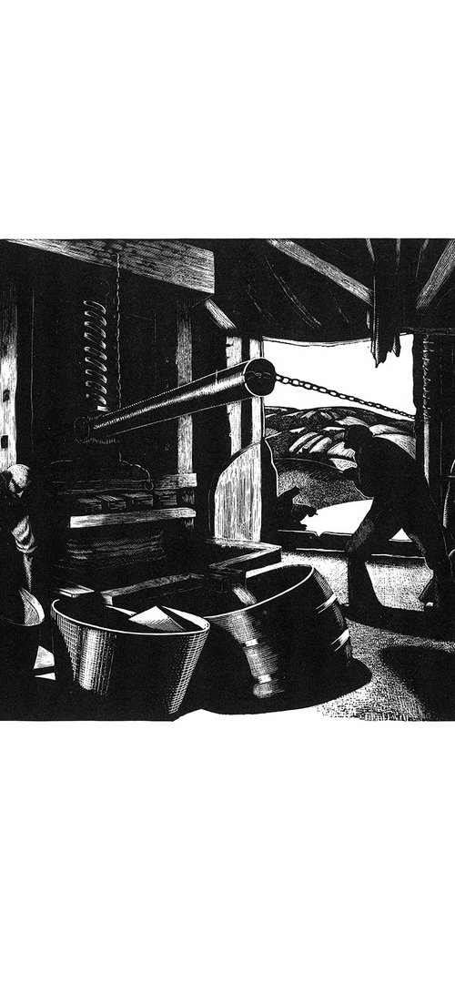 October: Cider-Making by Clare Leighton