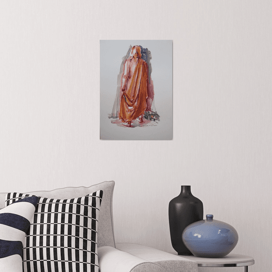 Draped nude