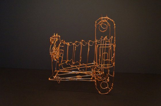 Kodak Camera Wire Sculpture