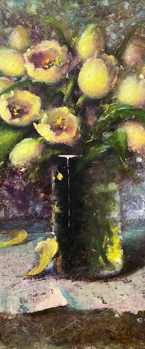 Yellow Tulips by Yulia Odukalets