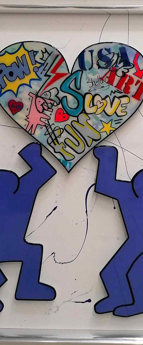 Tribute to Keith Haring by Shelby
