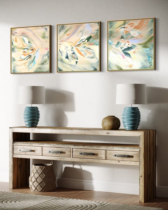 Spring Remembered Triptych