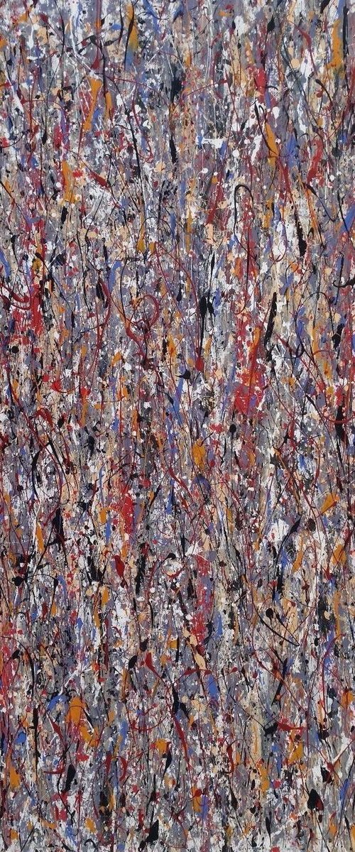 Abstract  Modern  ACRYLIC PAINTING on CANVAS by M.Y. by Max Yaskin