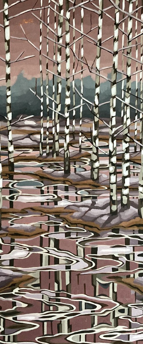Frost Birches by Tarja Laine