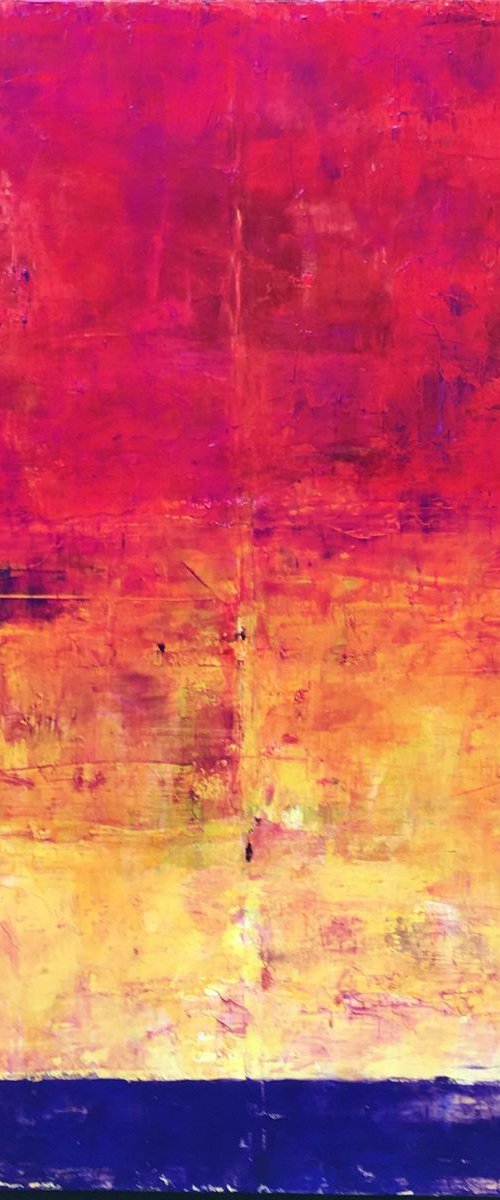 Painting the Sky Red - Large Oil Painting by Angela  Dierks