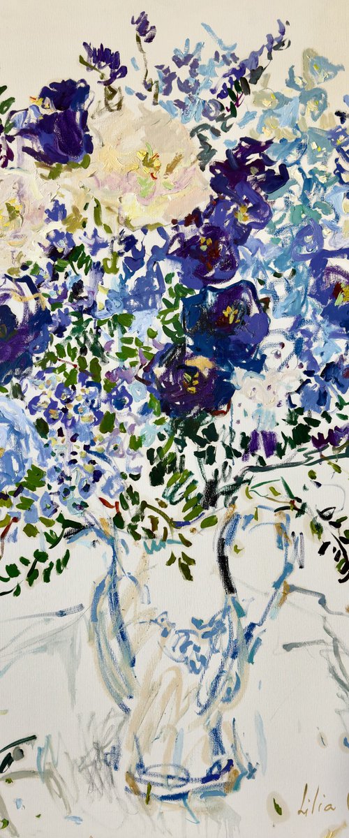 Blue bouquet by Lilia Orlova-Holmes