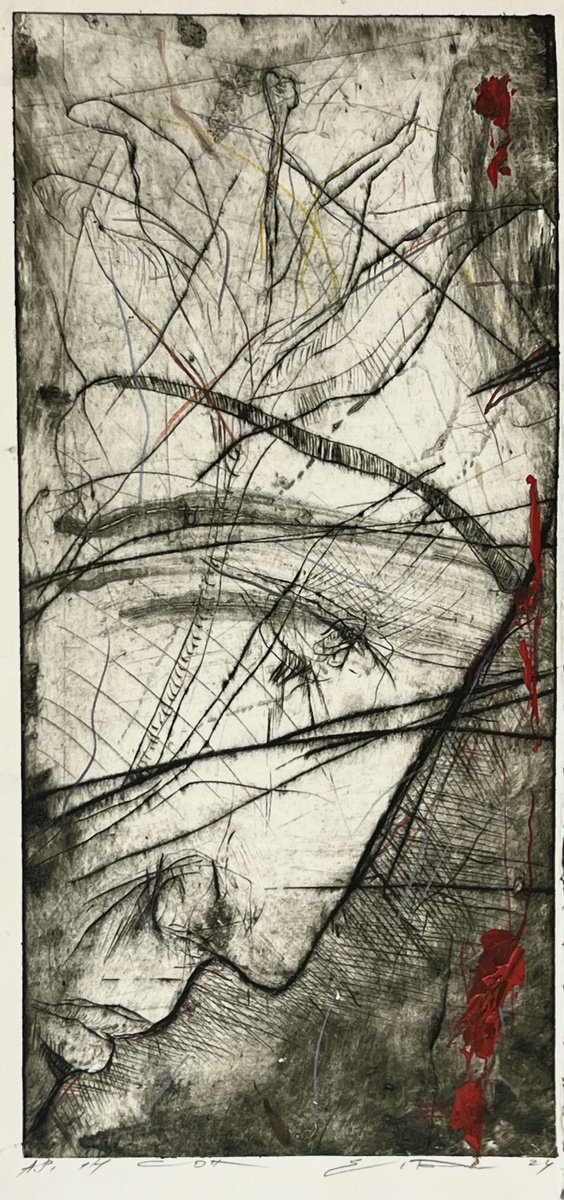 Expressive Drawing , Dream By Eduard Belsky, 8 X 16, Artwork For Sale On Artfinder