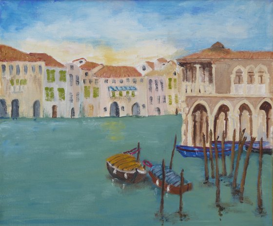 Sunset over Venice