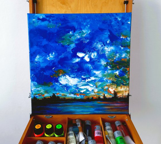 Landscape with a lake