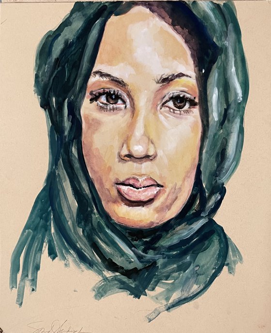 Woman with a Scarf