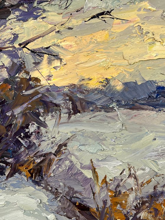 Winter Field Early in the Morning