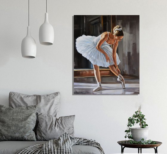 Preparing for ballet classes