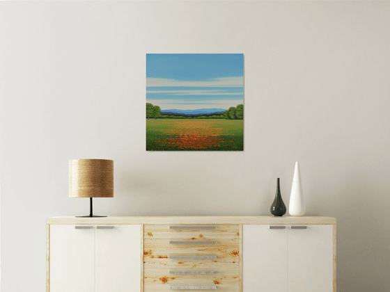 Blue Sky Poppies