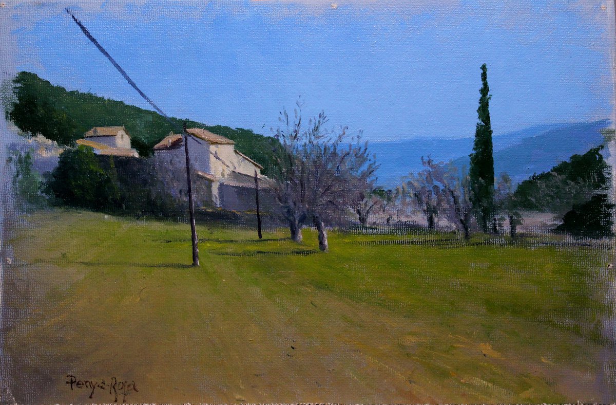 Sketch of the cypress farmhouse by Vicent Penya-Roja