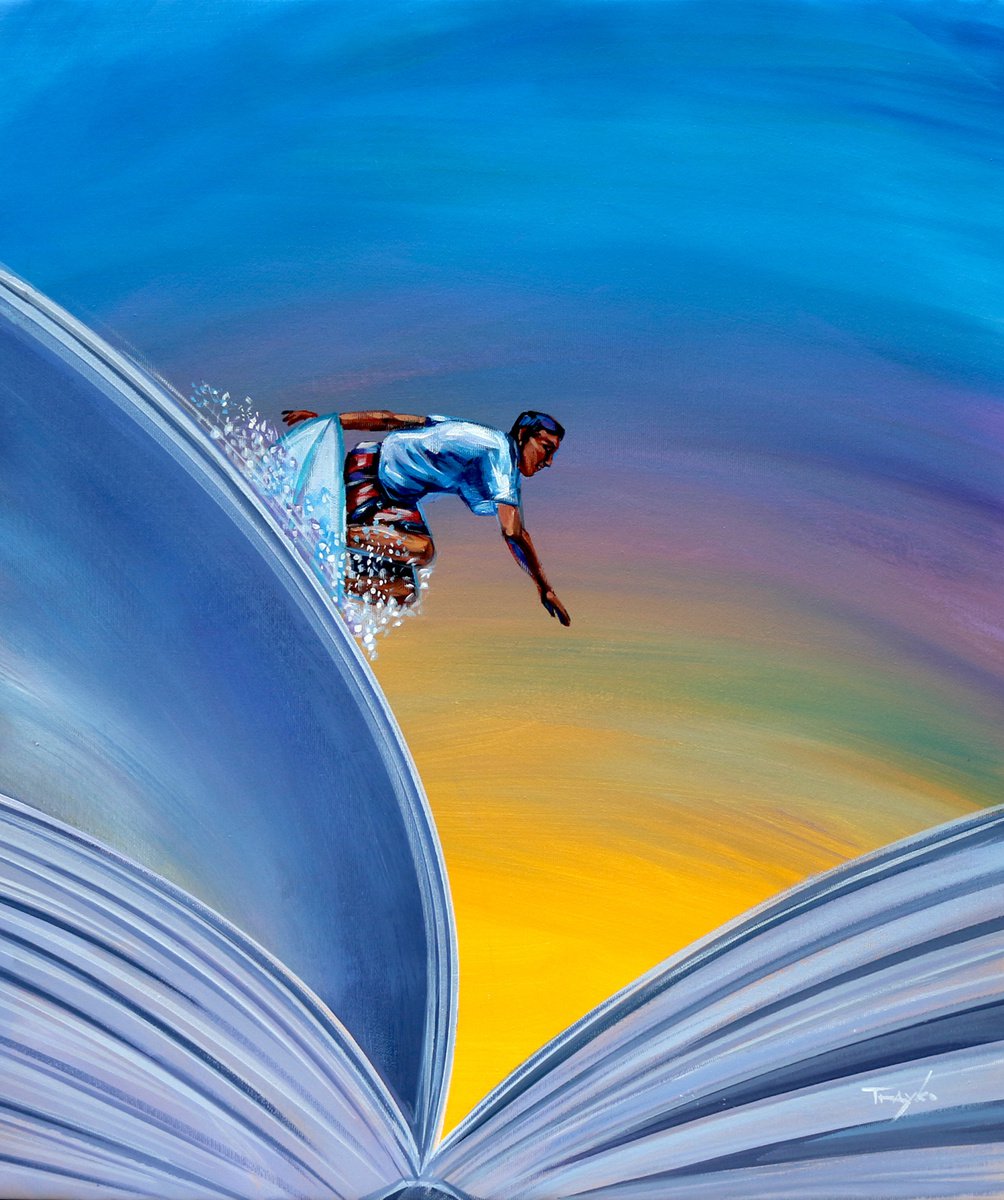  Book. Library. Reading By Trayko Popov, 20 X 24, Artwork For Sale On Artfinder