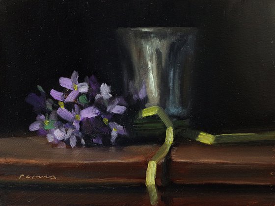 Violets and Goblet