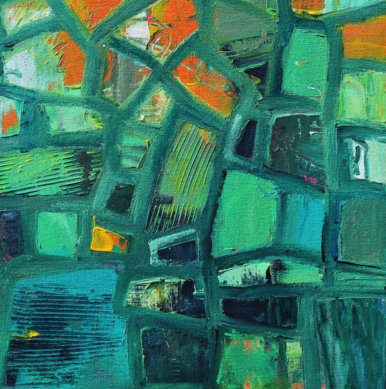 Abstract Shapes with Green