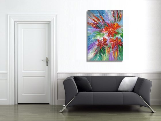 Red Flowery Symphony M 1