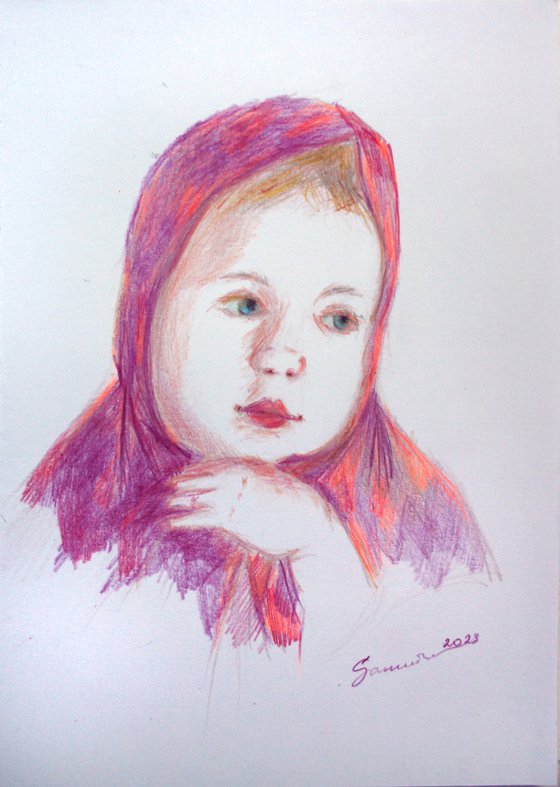 Baby Bella..,  SKETCH / ORIGINAL DRAWING