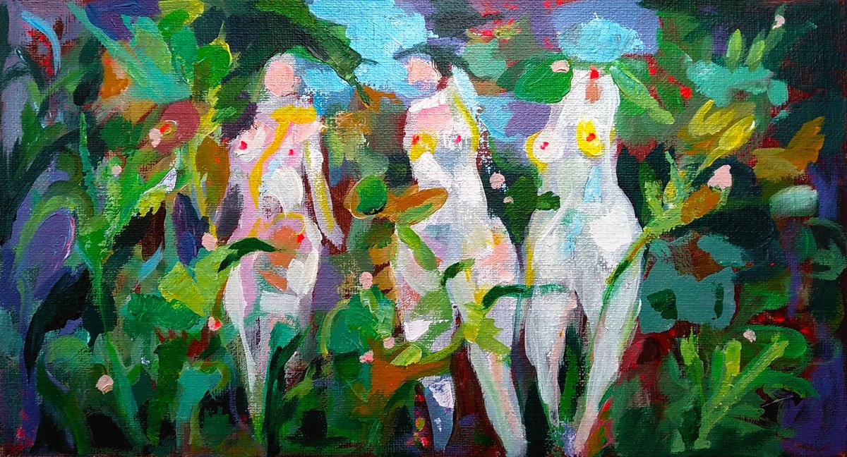 The Three Graces in the Jungle by Igor Kudelin
