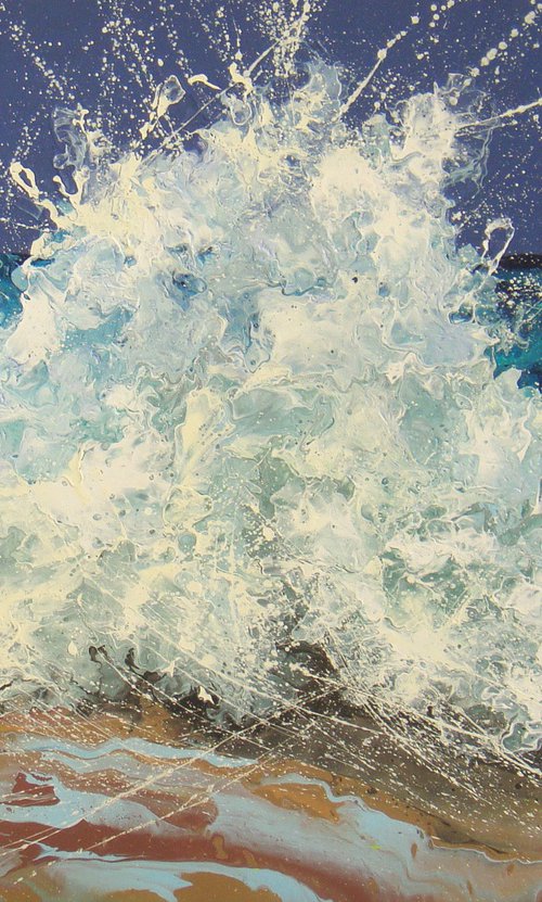 Seascape Painting 70 x 100 cm by Irini Karpikioti