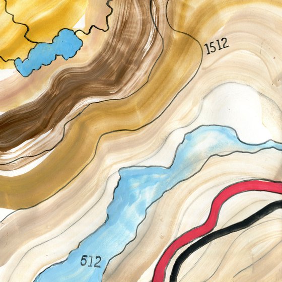 Map Painting, Loch Dochart Scotland