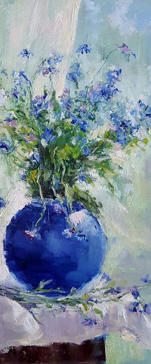 Blue flowers by Olga Egorov