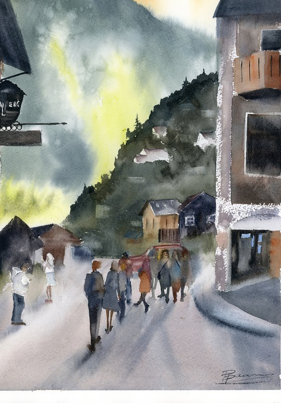 Evening Stroll in Hallstatt