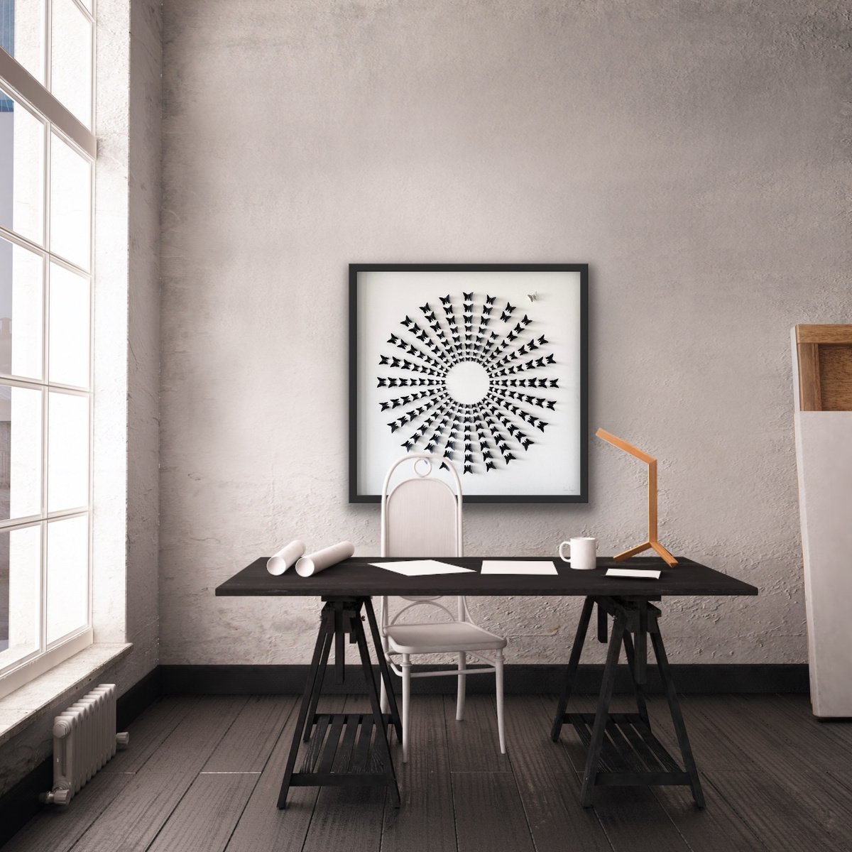 Animal Relief By Lorna Doyan, 31 X 31", The Sunburst, Original Artwork