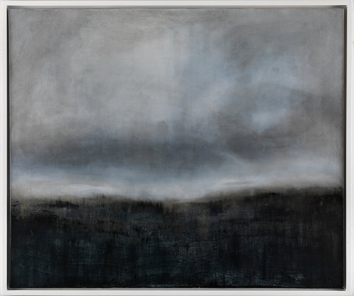 Abstract Landscape Oil Painting By Victoria Curling-Eriksson, 49 X 41", Woodlands, Original Artwork