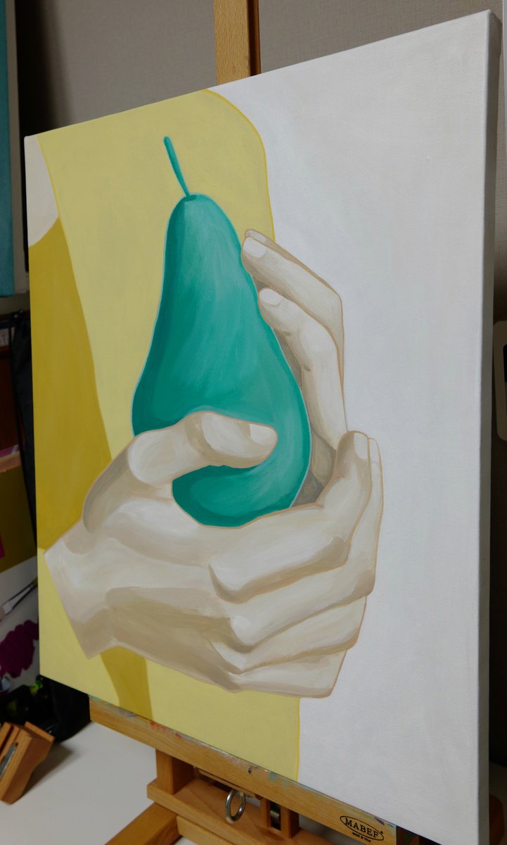 Expressive Still Life Acrylic Painting By Young Park, 18 X 21", Precious, Original Artwork