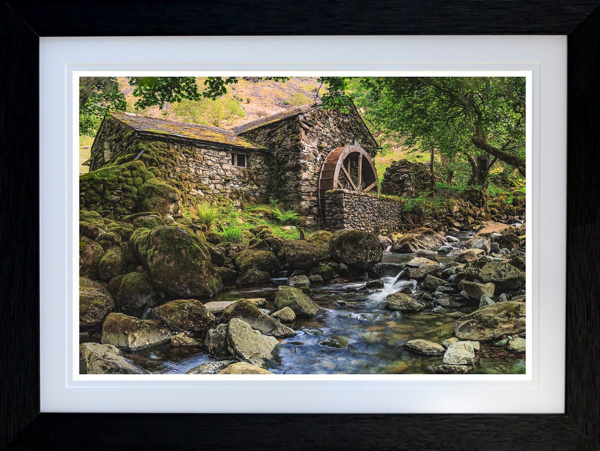 Photorealistic Photograph , The Old Borrowdale Water Mill By Michael Mchugh, 25 X 19, Artwork For Sale On Artfinder
